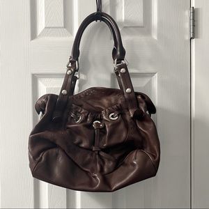 B. MakowskyStunning Artisan Purse Hand Brown Leather Hobo Bag